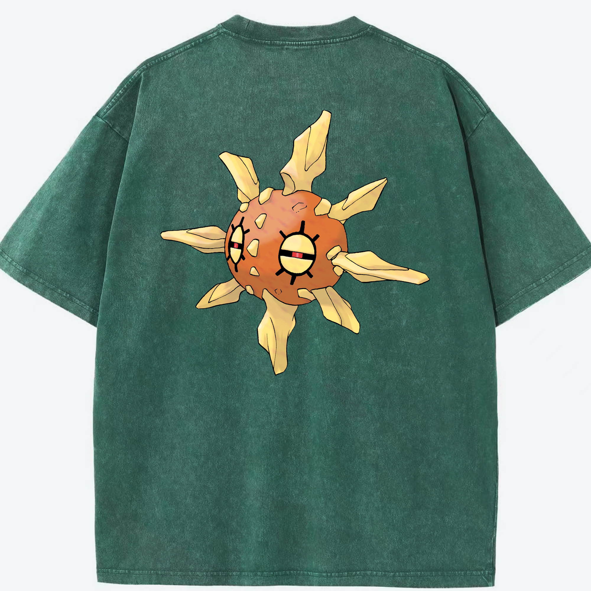 （画像用） ポケットモンスター Pokémon 綿100% ヴィンテージ風 半袖Tシャツ（背面プリント）